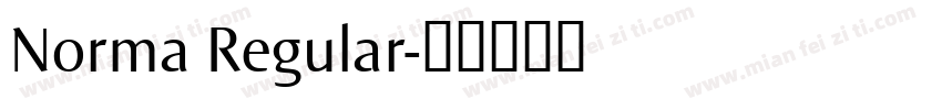 Norma Regular字体转换